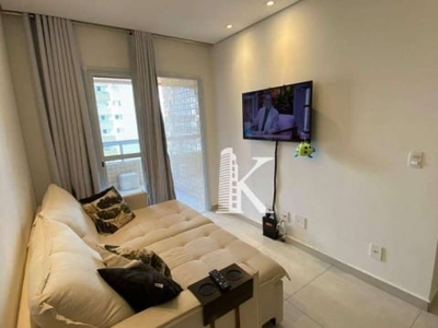 Apartamento com 1 dormitório para alugar, 60 m² por r$ 2.800,02/mês - vila guilhermina - praia grande/sp