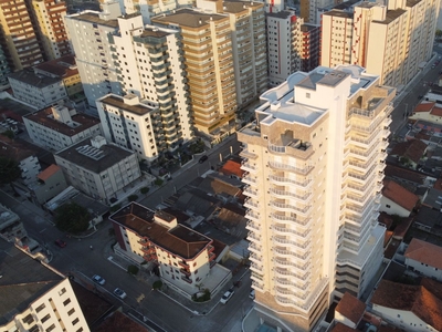 Apartamento em Vila Guilhermina, Praia Grande/SP de 76m² 2 quartos à venda por R$ 588.000,00