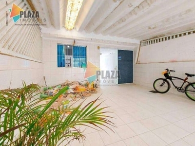 Casa com 2 dormitórios para alugar, 140 m² por r$ 2.800,00/mês - tupi - praia grande/sp