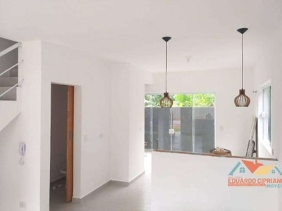 Casa com 2 dormitórios para alugar, 81 m² por r$ 2.300/mês já incluso agua e luz.- capricórnio iii - caraguatatuba/sp