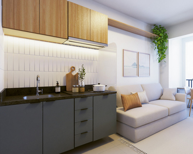 Apartamento com 1 Quarto para alugar, 38m² - Pinheiros
