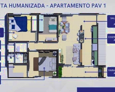 Apartamento para venda com 85 metros quadrados com 3 quartos em Icaraí - Caucaia - CE