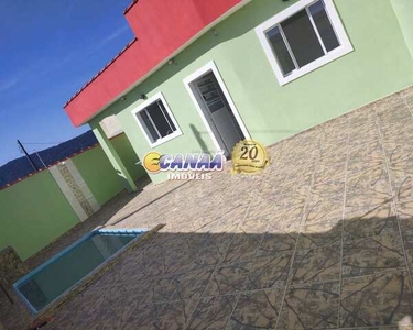 Casa com piscina em Itanhaém - R$ 255 mil, Cod: 10514