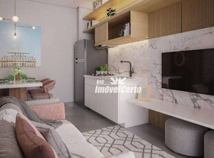 Apartamento à venda, 40 m² por r$ 365.500,00 - água verde - curitiba/pr