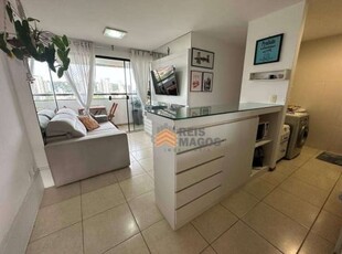 Apartamento com 2 dormitórios à venda, 55 m² por r$ 339.000,00 - tirol - natal/rn