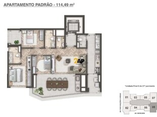 Apartamento com 3 quartos à venda na morumbi, 7395, brooklin, são paulo por r$ 1.895.000