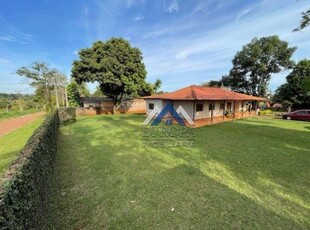 Chácara com 8 dormitórios, 3000 m² - venda por r$ 980.000,00 ou aluguel por r$ 5.800,00/mês - lindóia - londrina/pr