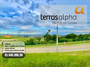 Terreno disponível no condomínio terras alpha - urbanova