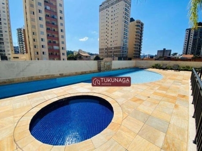 Apartamento com 2 dormitórios para alugar, 57 m² por r$ 2.785,00/mês - vila rosália - guarulhos/sp