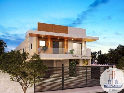 Casa com 2 dormitórios à venda, 52 m² por r$ 300.000,00 - vila guilhermina - praia grande/sp