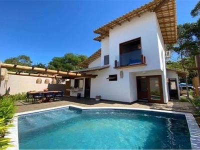 Casa com 3 ou 4 quartos e piscina no alto de pitinga em arraial d'ajuda porto seguro bahia