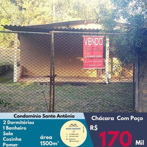 Chácara em Carafá, Votorantim/SP de 1500m² 2 quartos à venda por R$ 169.000,00