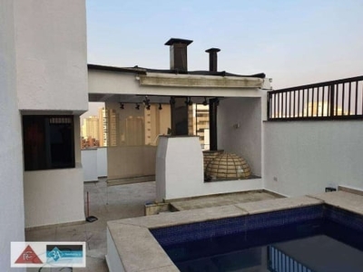 Cobertura no jardim analia franc com 4 dormitórios, 314 m² - venda por r$ 4.700.000 ou aluguel por r$ 25.000/mês - jardim anália franco - são paulo/sp