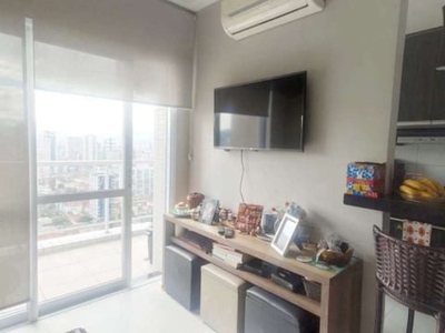 Flat com 1 quarto à venda na rua josé caballero, --, gonzaga, santos, 60 m2 por r$ 800.000