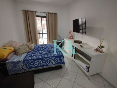 Kitnet com 1 dormitório para alugar, 40 m² por r$ 1.500,00/mês - canto do forte - praia grande/sp