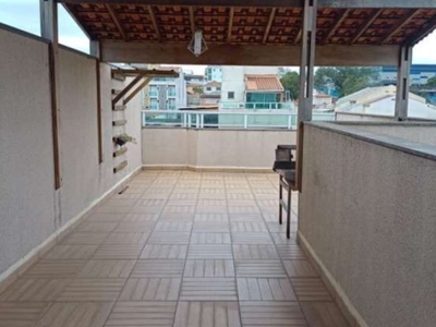 Linda cobertura planejada, 108 m² - utinga - santo andré/sp