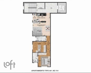 Apartamento à venda em Serrano com 59 m², 2 quartos