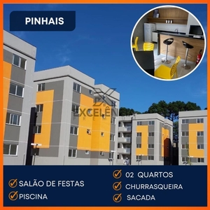 Apartamento em Academia, São José dos Pinhais/PR de 50m² 2 quartos à venda por R$ 254.000,00