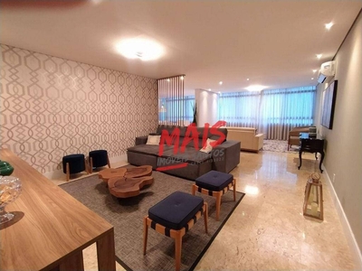 Apartamento em Boqueirão, Santos/SP de 233m² 4 quartos para locação R$ 9.900,00/mes