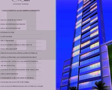 GALLI CENTER TOWER - SALA COMERCIAL COM 43 M² - ALTO PADRÃO - EM FRENTE AO HOSPITAL DO COR