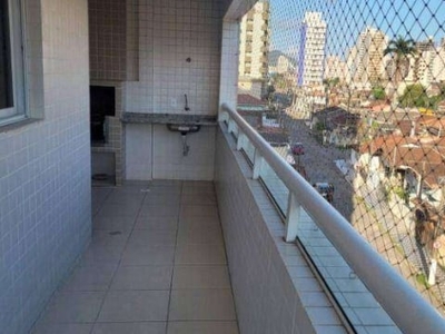 Apartamento à venda, 75 m² por r$ 410.000,00 - aviação - praia grande/sp