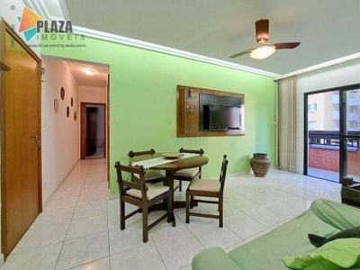 Apartamento com 2 dormitórios para alugar, 87 m² por r$ 3.000,00/mês - canto do forte - praia grande/sp