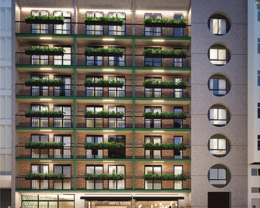 Apartamento Garden, 1 dormitório, 1 banheiros, 47M² de Área Construída, 47M² de Área Total