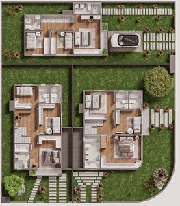 Casa de Condomínio com 3 Quartos à venda, 130m² - Santo Antônio de Lisboa