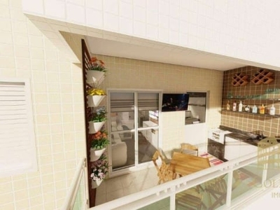 Apartamento à venda, 46 m² por r$ 225.000,00 - caiçara - praia grande/sp