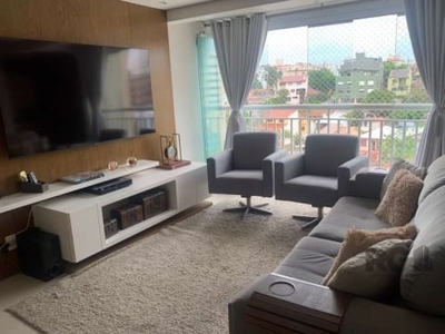 Apartamento no lindóia de 3 dormitórios, sendo 1 suíte, sala de estar e jantar ampla com churrasqueira, teto rebaixado e sacada integrada. cozinha americana, área de serviço separada. duas vagas indiv