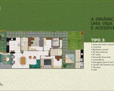 3 dormitórios, 1 suítes, 3 banheiro, 2 vagas na garagem, 170M² de Área Construída