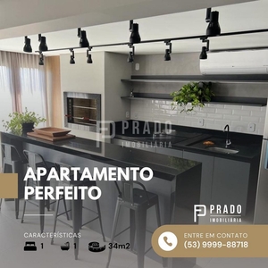Apartamento em Centro, Pelotas/RS de 34m² 1 quartos à venda por R$ 268.000,00