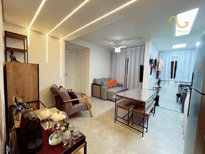 Apartamento em Cidade Ocian, Praia Grande/SP de 48m² 2 quartos à venda por R$ 379.000,00