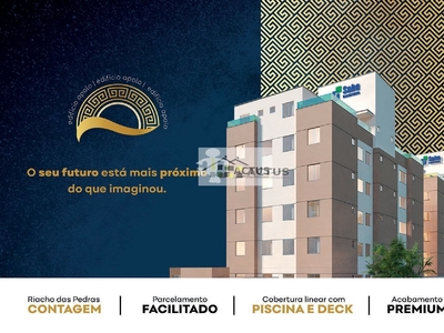 Apartamento em Jardim Riacho das Pedras, Contagem/MG de 45m² 2 quartos à venda por R$ 259.000,00