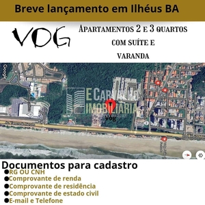 Apartamento em Nossa Senhora da Vitória, Ilhéus/BA de 57m² 2 quartos à venda por R$ 356.000,00