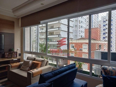 Apartamento com 3 dormitórios à venda, 170 m² por R$ 910.000,00 - Boqueirão - Santos/SP