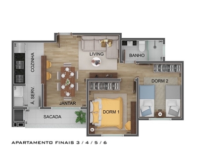 Apartamento nova Itália ? com 2 quartos e sacada com churrasqueira