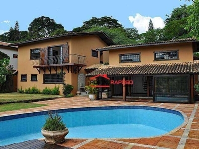 Casa com 3 dormitórios, 395 m² - venda por r$ 1.950.000,00 ou aluguel por r$ 9.990,49/mês - granja viana - carapicuíba/sp