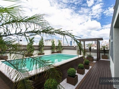 Cobertura com 4 dormitórios para alugar, 376 m² por r$ 14.500/mês - champagnat - curitiba/pr