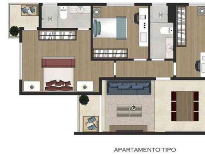 Apartamento com 3 quartos à venda no bairro Europa, 87m²