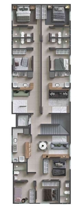 Cobertura com 3 quartos à venda no bairro Santa Mônica, 96m²