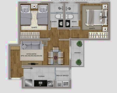 Apartamento à Venda - Betânia, 2 Quartos, 54 m²