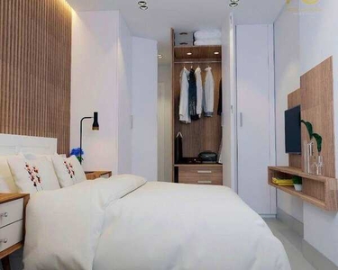 Apartamento com 1 dormitório à venda, 50 m² por R$ 337.764,00 - Boqueirão - Praia Grande/S
