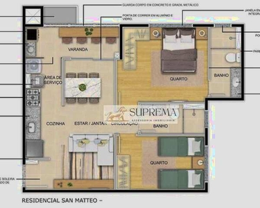 Apartamento com 2 dormitórios à venda, 52 m² por R$ 283.690,00 - Jardim Pagliato - Sorocab