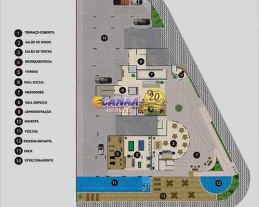 Apartamento com 2 dorms, Jardim Praia Grande, Mongaguá - R$ 362 mil, Cod: 9180