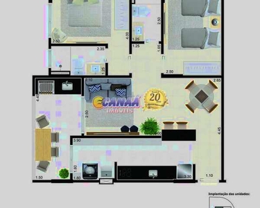 Apartamento com 2 dorms, Jardim Praia Grande, Mongaguá - R$ 362 mil, Cod: 9186