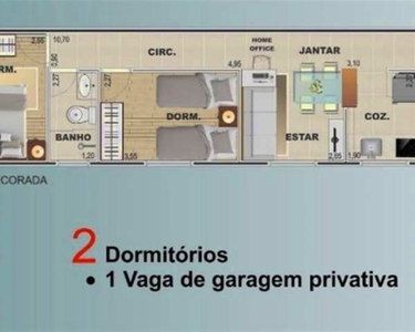 APARTAMENTO COM 47.78 m² - VILA VOTURUA - SAO VICENTE SP