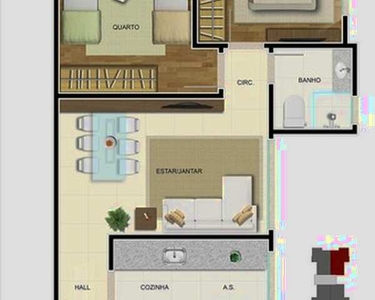 Apartamento para venda possui 46 metros quadrados com 2 quartos em Lagoinha - Belo Horizon