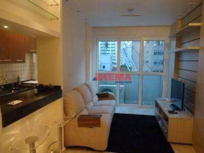 Loft com 1 dormitório à venda, 69 m² por r$ 490.000,00 - gonzaga - santos/sp