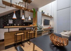 Loft com 1 dormitório à venda, 70 m² por r$ 740.000,00 - gonzaga - santos/sp